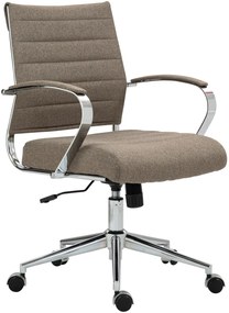 Design-Shop Kancelárska stolička Oakland - látka - Sivo hnedá (Taupe)