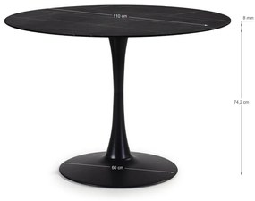 Okrúhly jedálenský stôl ø 110 cm Ada – Marckeric
