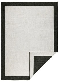 Čierno-krémový vonkajší koberec NORTHRUGS Panama, 80 x 150 cm