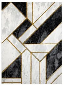 Koberec EMERALD exkluzívny/glamour čierny/zlatý Veľkosť: 80x150cm