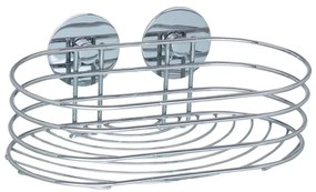 WENKO 18775100 - polica TURBO-LOC, okrúhla oceľ, 23,5 x 13,5 cm, lesklý chróm