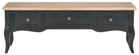 vidaXL TV stolík čierny 100x35x35 cm drevený