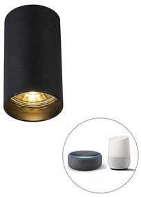 Inteligentné moderné bodové svetlo čierne vrátane WiFi GU10 - Tuba