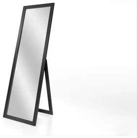 Stojacie zrkadlo v čiernom ráme Styler Sicilia, 46 x 146 cm