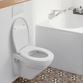 VILLEROY &amp; BOCH O.novo závesné WC s hlbokým splachovaním bez vnútorného okraja, 360 x 540 mm, biela alpská, s povrchom CeramicPlus, 7682R0R1