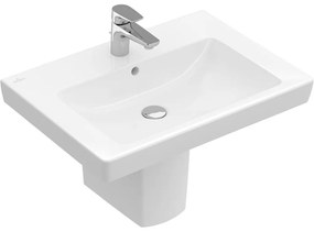 VILLEROY &amp; BOCH Subway 2.0 závesné umývadlo s otvorom, s prepadom, 650 x 470 mm, biela alpská, 71136501