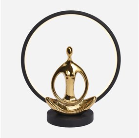 Zuma Line ED81F134U - LED Stolná lampa YOGA LED/4W/5V čierna/zlatá