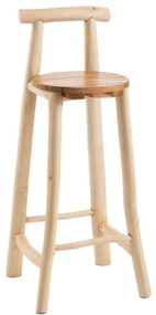 Barová stolička z tíkového dreva „Bouture", 45 x 107 x 47 cm