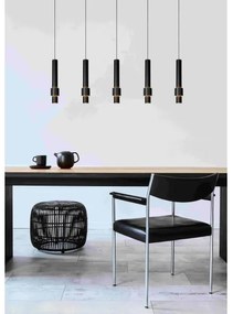 Lucide 24402/30/30 -LED Stmievateľný luster na lanku MARGARY 5xLED/4,2W/230V čierna