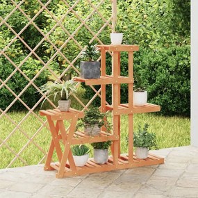 vidaXL Stojan na kvetiny 95x25x96 cm masívna jedľa