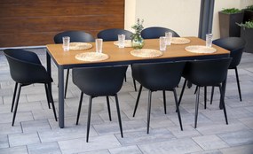 Záhradný jedálenský set Milano + 8x stolička Rikke