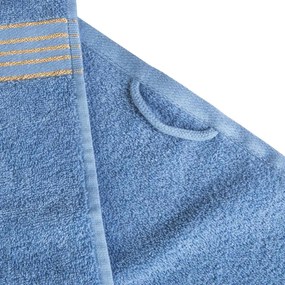 BAVLNENÉ UTERÁKY TIWANO SADA 1 KS 30X50 CM, 1 KS 50X90 CM, 1 KS 70X140 CM SVETLOMODRÁ