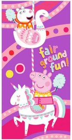 Bavlnená plážová osuška Prasiatko Peppa na púti