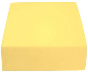 Jersey do detskej postieľky 160 g/m2 žlté