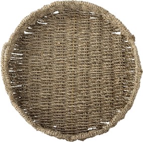 Bloomingville Servírovací podnos Brea Nature Seagrass Ø 35 cm
