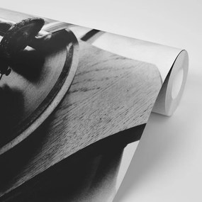 Fototapeta čiernobiely starožitný gramofón - 450x300