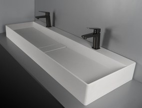 Deante Blur, granitové umývadlo na dosku 1000x400x120 mm, biela, DEA-CQB_AU1S