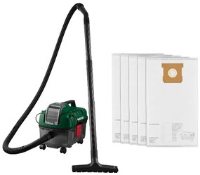 Parkside®  Aku vysávač na mokré a suché vysávanie – bez akumulátora + Filtračné vrecká z netkanej textílie do vysávača, 5 kusov  (800010633)