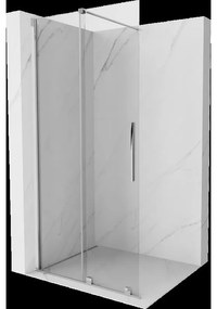 Mexen Velar sprchový panel posuvný Walk-in 75 x 200 cm, transparentný 8 mm, chróm - 871-075-000-03-01