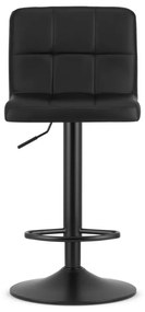 Barová stolička PROT - čierny zamat / čierny podstavec