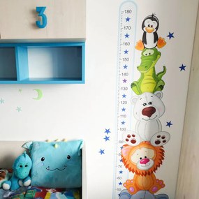 Modrý meter so zvieratkami do detskej izby