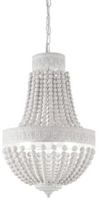 Ideal Lux - Luster na reťazi MONET 6xE14/40W/230V pr. 50 cm konope/biela