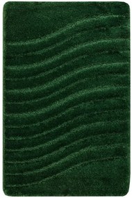 Kúpeľňový koberček Sara fľaškovo zelený, vlny