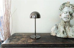 Tmavosivá LED stolová lampa na diaľkové ovládanie s kovovým tienidlom (výška 30 cm) Tim – Sirius