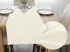 Biante Zamatový behúň na stôl Velvet Brick SVB-203 Smotanový 35x140 cm