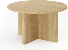 Okrúhly konferenčný stolík Bellora 90 cm - dub olejovaný