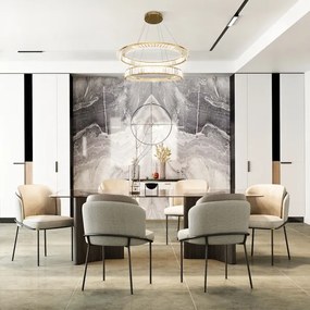 Maytoni P097PL-L90G4K - LED Luster na lanku KRONE LED/90W/230V pr. 80,5 cm zlatá