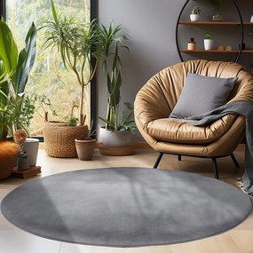 Sivý prateľný okrúhly koberec ø 200 cm Sky – Ayyildiz Carpets
