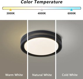 BRILAGI -LED Stmievateľné stropné svietidlo KREON LED/54W/230V 3000-6000K čierna pr. 38 cm +DO