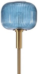 ONLI - Stojacia lampa DOROTY 1xE27/22W/230V modrá/zlatá