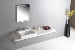 Sapho Sapho, AVICE doska pod umývadlo 100x50cm, hrúbka 5cm, dub Rover, AV104