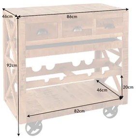 Barový stolík 42379 Mango drevo  - Komfort-nábytok