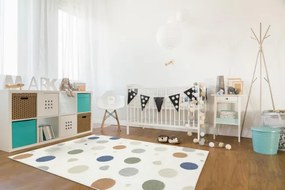 Koberec Esme Kids C5648A biely / krémový