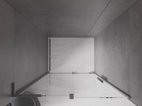 Mexen Velar L, posuvné sprchové dvere do otvoru 100 cm, 8mm číre sklo, brúsený grafit, 871-100-003-01-95