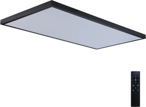 Brilagi-LED Stmievateľné kúpeľňové svietidlo FRAME SMART LED/96W/230V IP44 čierne + diaľkové ovládanie