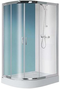 Sprchový kút KP4/TX5B 80/100 W0 SB+BP+OBP 2EL GLASS