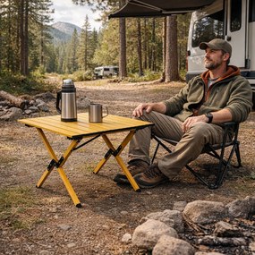 MultiGarden Turistický skladací stôl 60x60 cm - s taškou MultiGarden