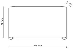 LED Vonkajšie nástenné svietidlo ARWENA 2xLED/6W/230V IP54 čierna