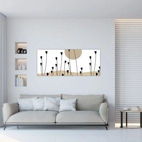 Obraz - Grafická lúka N⁰2 (120x50 cm)