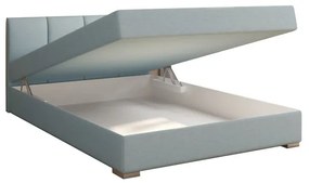 Jednolôžková posteľ Boxspring 120 cm Rhoni (mentolová) (s roštom, matracom a úl. priestorom). Vlastná spoľahlivá doprava až k Vám domov. 809432