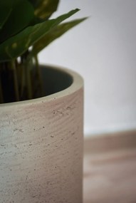 Kvetináč CHICO, sklolaminát, výška 31 cm, béžová