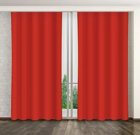 Dekorstudio Jednofarebný záves červený ZMA66 Rozmer závesu: 160x250cm