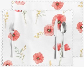 Goldea prestieranie na stôl teflónové - vlčie maky - sada 2ks 30 x 40 cm