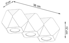 WOODY 3 Stropné svetlo, drevo SL.1010 - Sollux