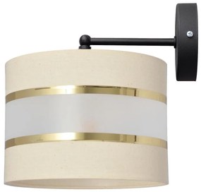 Nástenná lampa HELEN 1xE27/15W/230V krémová/čierna/zlatá