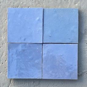 Originálne Zellige 10x10 cm | Farba levanduľovo modrá | Z106 | Articima
